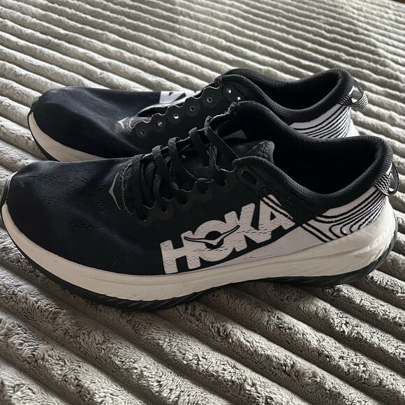 Hoka One One Carbon X Black Nimbus Cloud Running Shoes Women Size US 9.5 - Picture 5 of 10